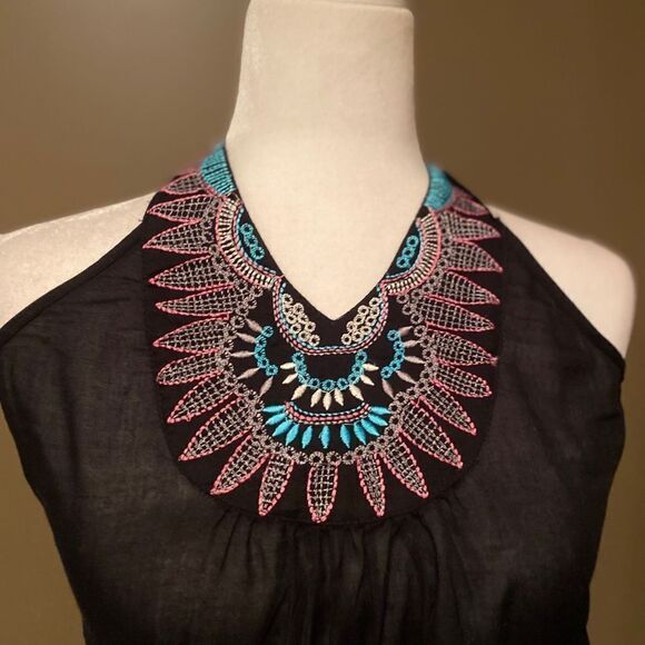 Passport Embroidered Halter Top - Picture 3 of 10